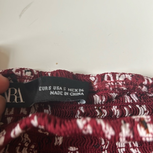 Burgundy dress from Zara size S women’s - Picture 3 of 3